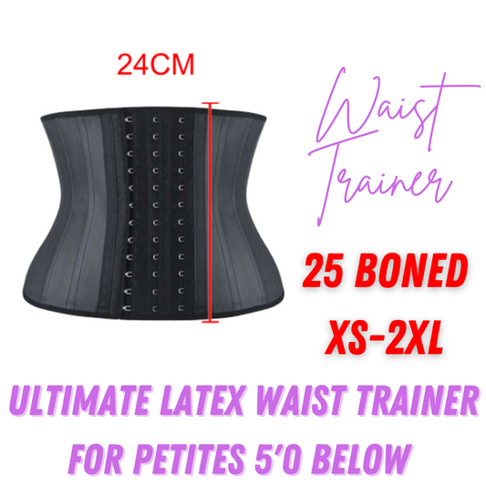 WAIST TRAINERS - Short Torso Latex 25 Boned Ultimate Waist Trainer