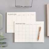 Weekly or Monthly Planner Memo Pad