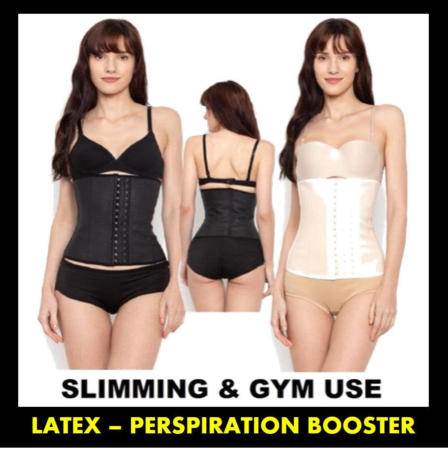 WAIST TRAINER - Latex Waist Trainer for Slimming and Gym Use (9 Boned)