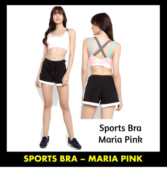 Sports Bra - Maria Criss Cross Bra Pink