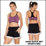 Sports Bra  - Anna Quick Dry Pink