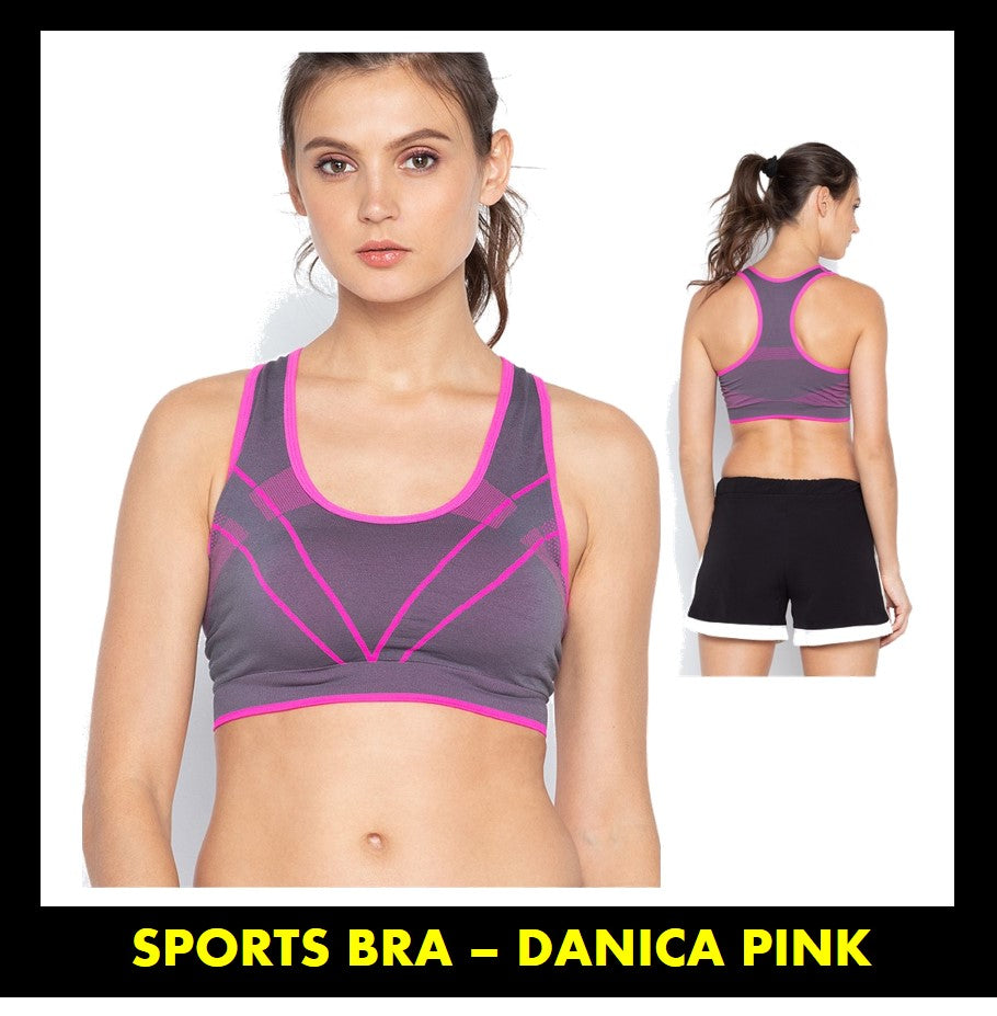Sports Bra - Danica Racerback Pink